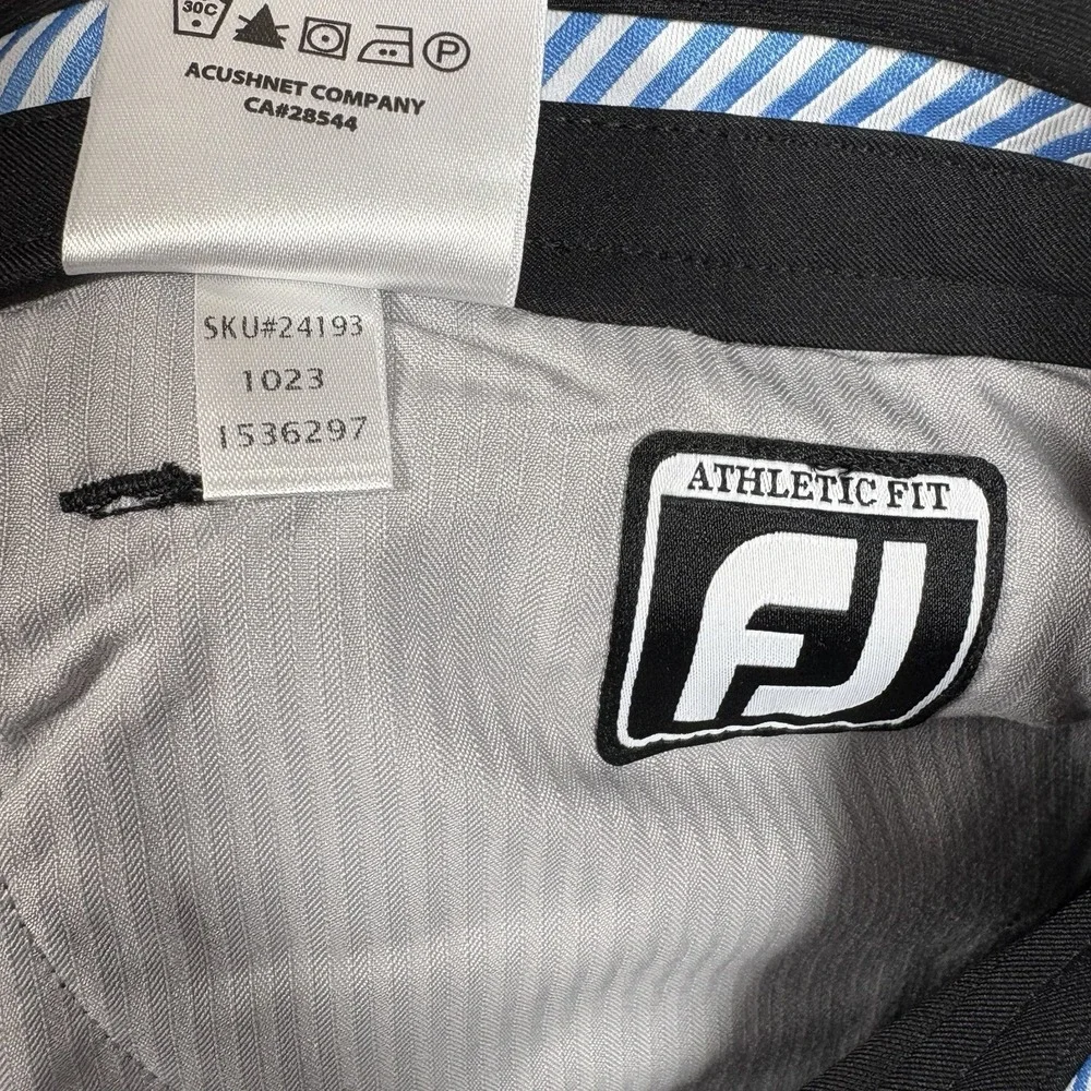 FootJoy Pants Mens 32x32 Black 5 Pocket Performance Golf Athletic Fit Stretch